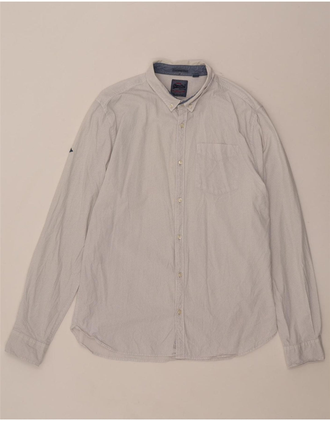 Camisa Superdry para hombre 2XL Algodón con manchas grises