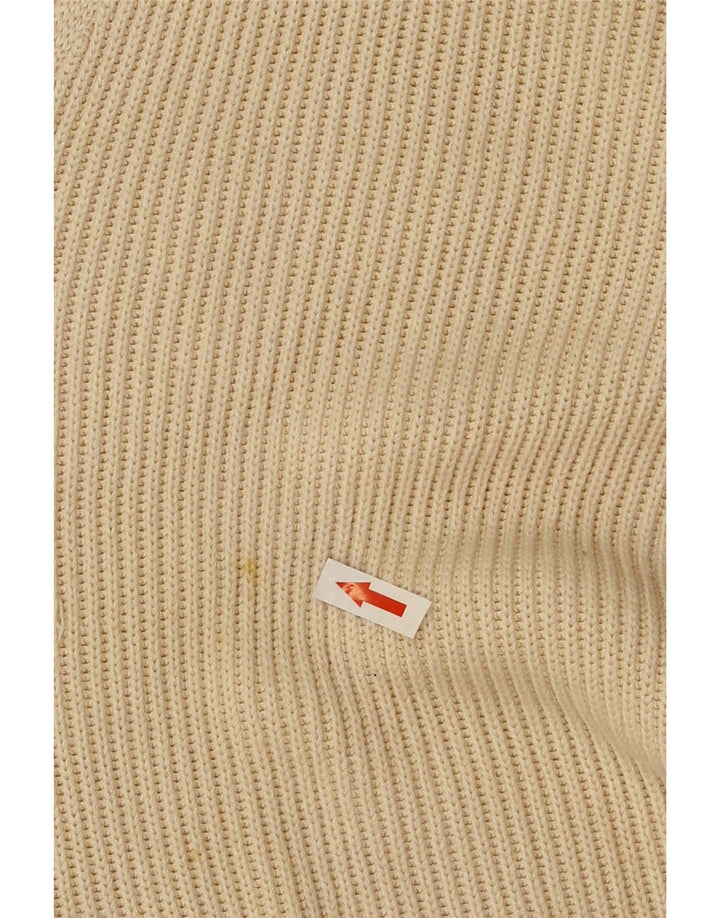 Stefanel Cárdigan extragrande para mujer, talla 44, viscosa beige mediana