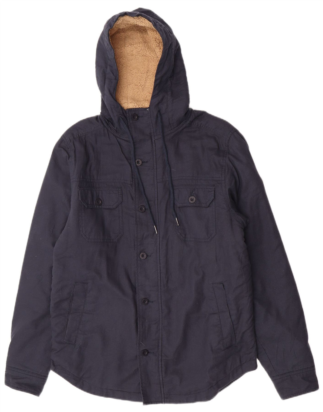 Rip Curl Chaqueta utilitaria con capucha para hombre Reino Unido 38 Algodón azul marino mediano
