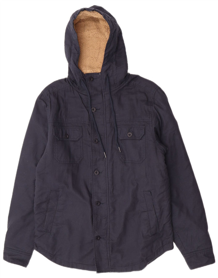 Rip Curl Chaqueta utilitaria con capucha para hombre Reino Unido 38 Algodón azul marino mediano