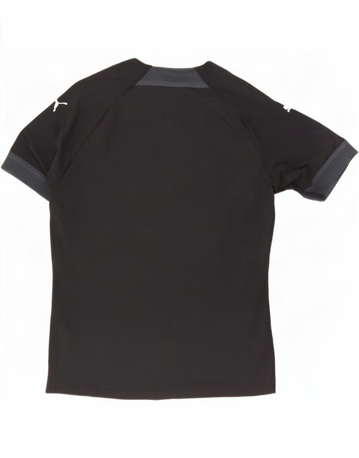 Camiseta Puma Hombre Top Medium Negro Colorblock Poliéster