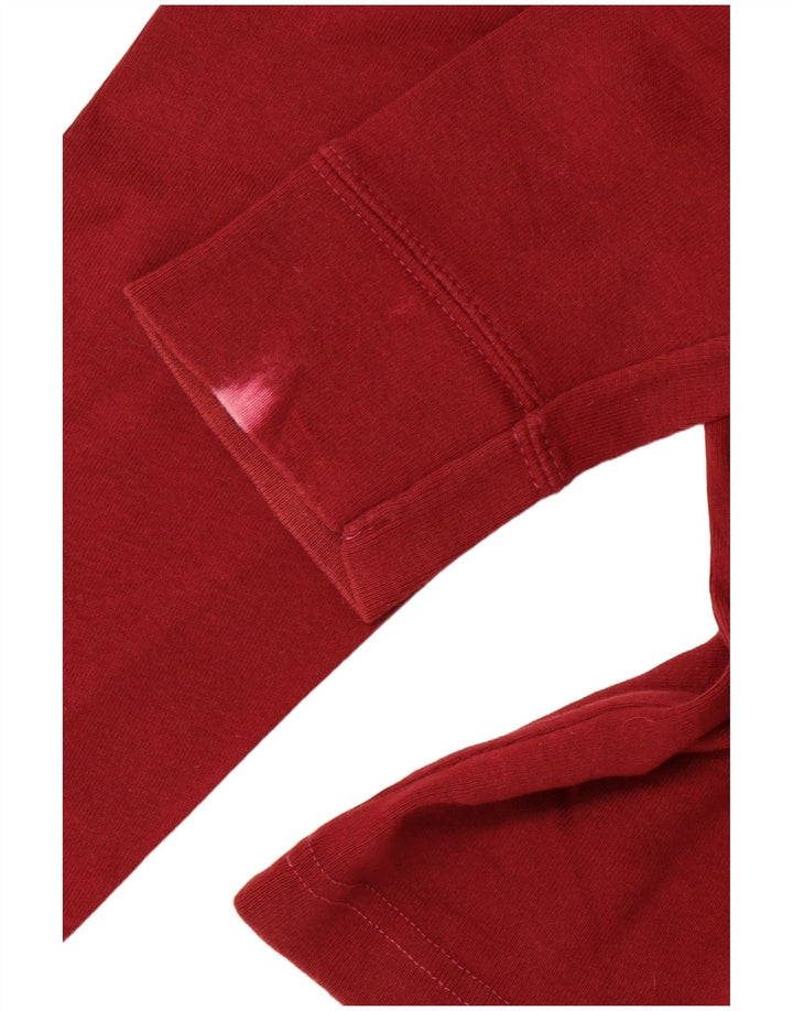 LEE Top Mujer Manga Larga UK 46 Grande Algodón Rojo