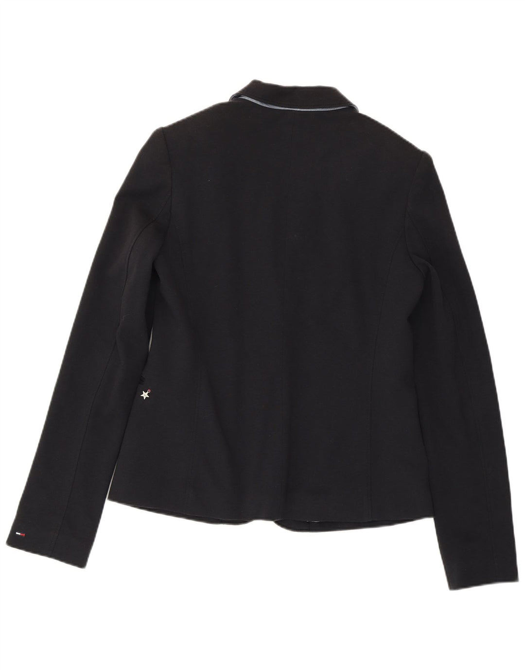 TOMMY HILFIGER Chaqueta tipo blazer con 1 botón para mujer UK 44 Grande Algodón azul marino