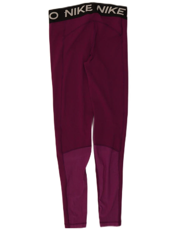 Nike Leggings Dri Fit Graphic para mujer UK 8 Small Púrpura Colorblock