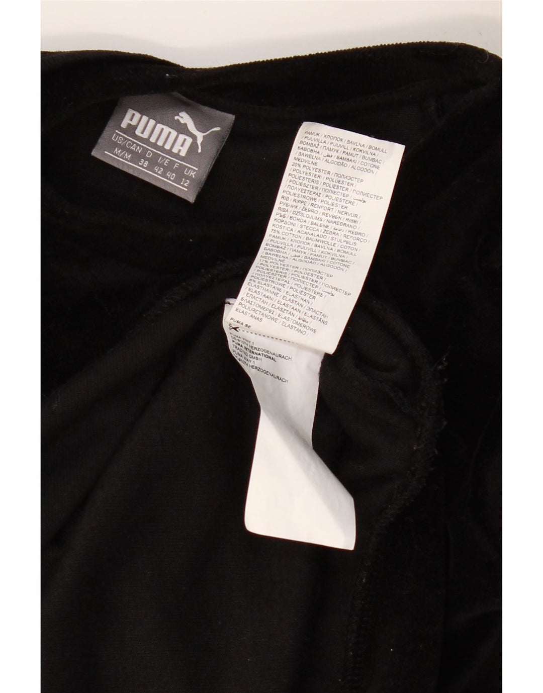 PUMA Sudadera con gráfico extragrande para mujer UK 12 Medium Black Cotton