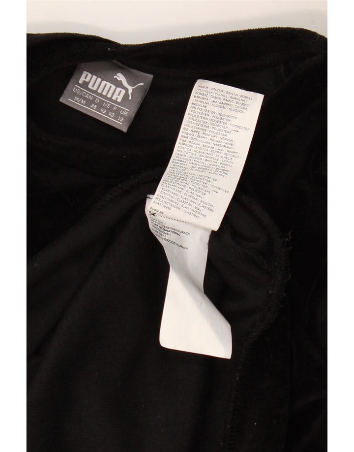 PUMA Sudadera con gráfico extragrande para mujer UK 12 Medium Black Cotton