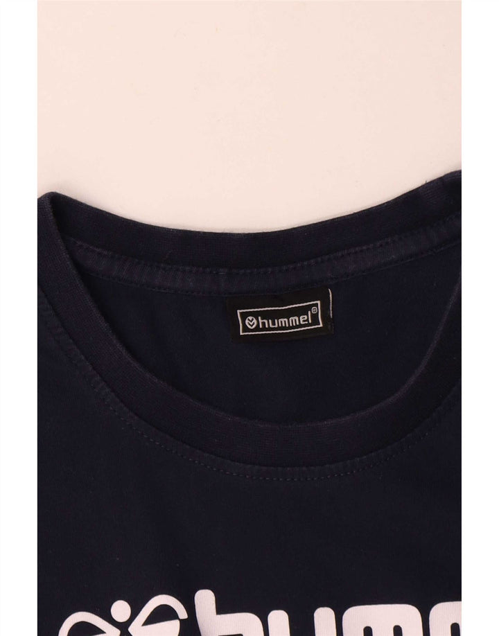 Hummel Camiseta gráfica para mujer Top UK 44 Medium Azul marino
