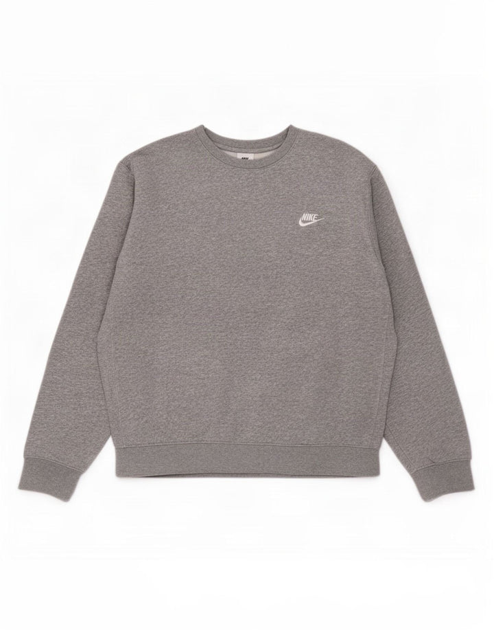 Sudadera Nike Jumper Gris Medio De Algodón Moteado