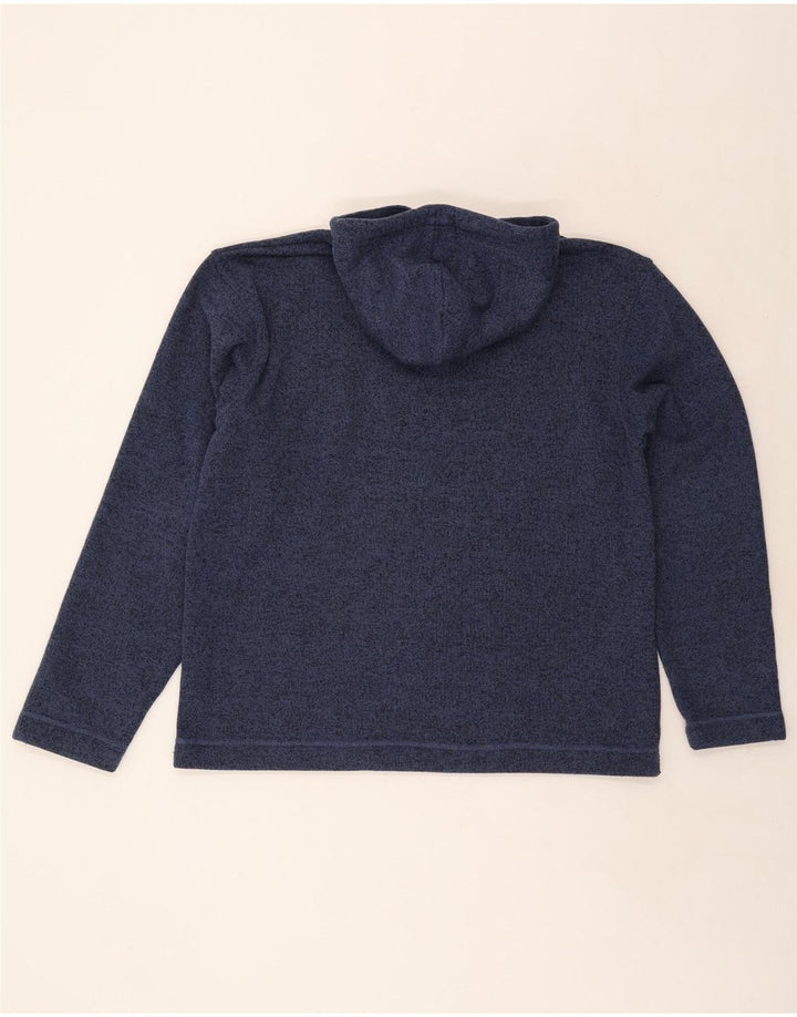 Weird Fish Sudadera con capucha para hombre XL Poliéster moteado azul marino