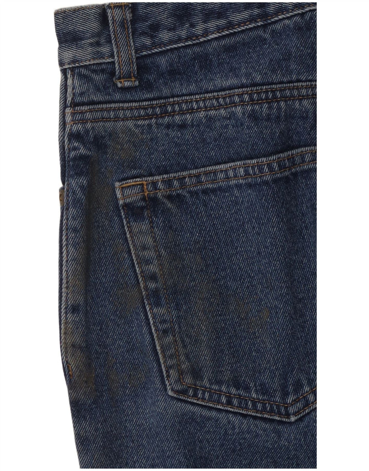 Eddie Bauer Jeans recortados de cintura alta para mujer US 8 Medium W28 L24 Azul
