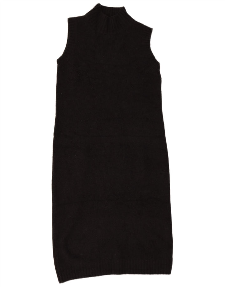Zara Mujer Vestido Jersey Sin Mangas UK 44 Gris Medio
