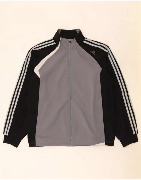 Adidas Mens Climacool Chándal Top Chaqueta Reino Unido 36/38 Pequeño Negro Colorblock