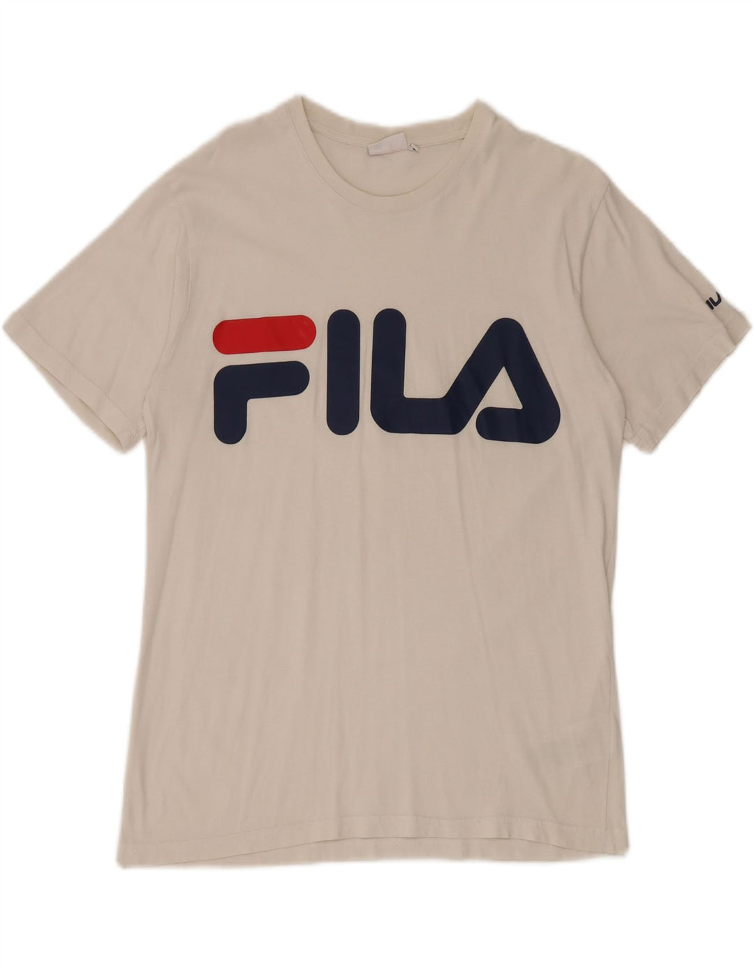 Fila Camiseta gráfica para hombre Top Medium White Cotton