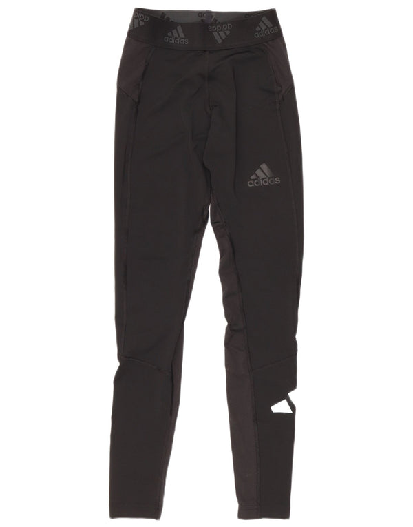 Adidas Leggings gráficos para mujer Reino Unido 10 Pequeño poliéster negro