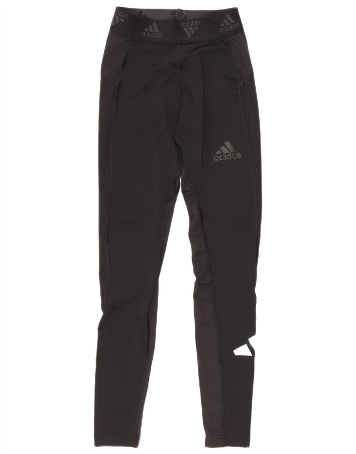Adidas Leggings gráficos para mujer Reino Unido 10 Pequeño poliéster negro