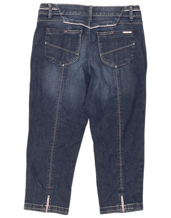TRUSSARDI Capri Jeans Mujer W30 L21 Algodón Azul Marino