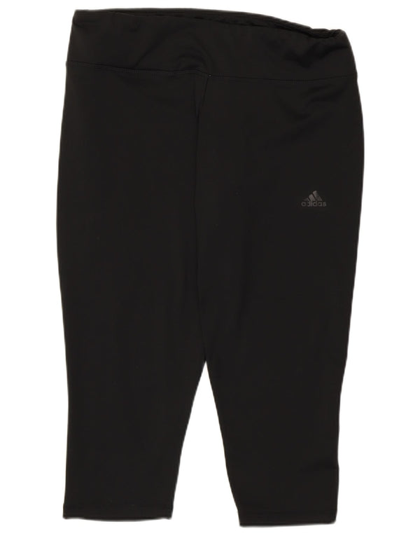 Adidas Womens Climalite Capri Leggings UK 16/18 Large Black Polyester