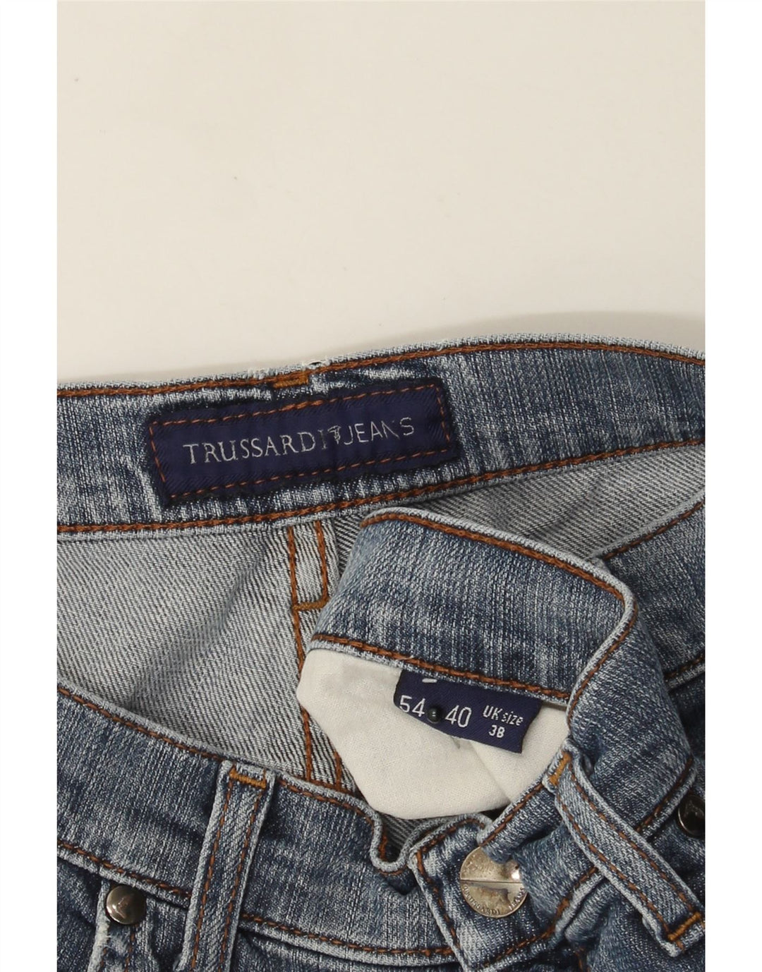 Vaqueros Trussardi Hombre Rectos W38 L30 Azul