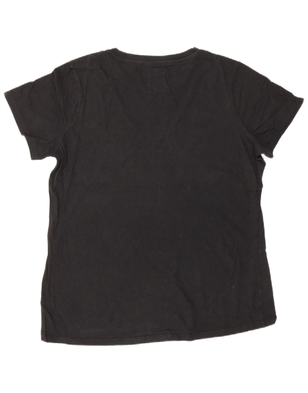 Champion Camiseta gráfica para mujer Top UK 46 Large Black Cotton