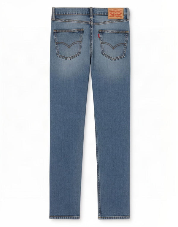 Levi's Mujer 512 Slim Tapered Jeans W28 L30 Algodón Azul