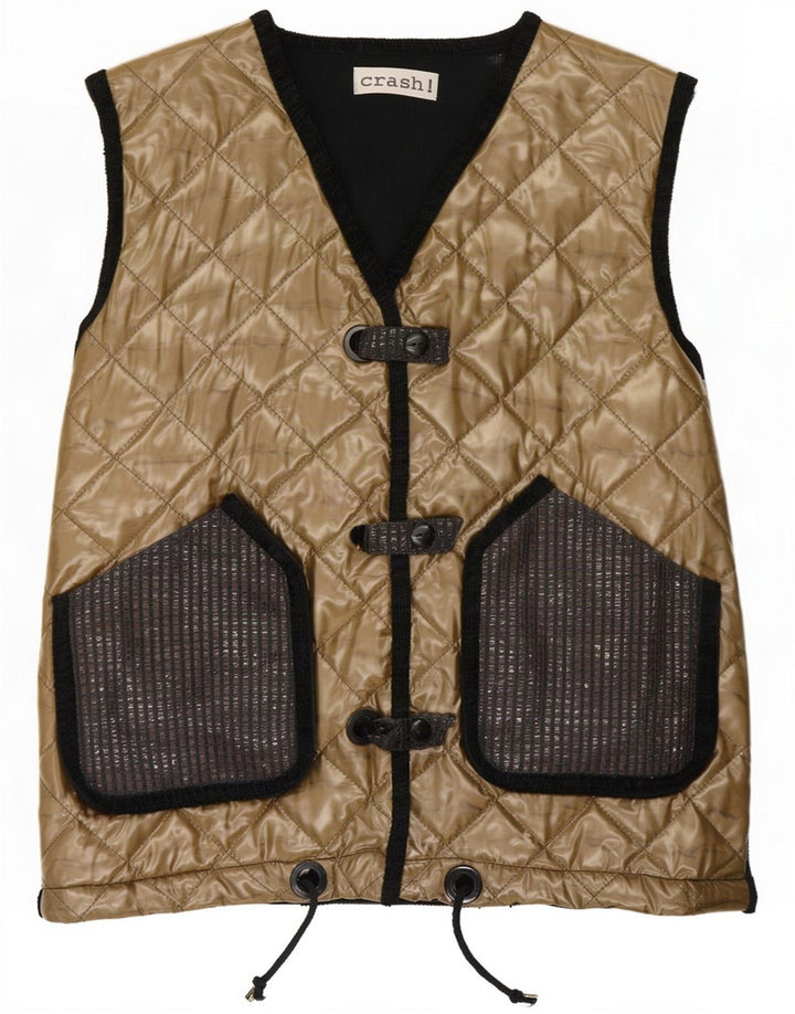 Crash Chaqueta acolchada para mujer UK 44 Grande Color dorado