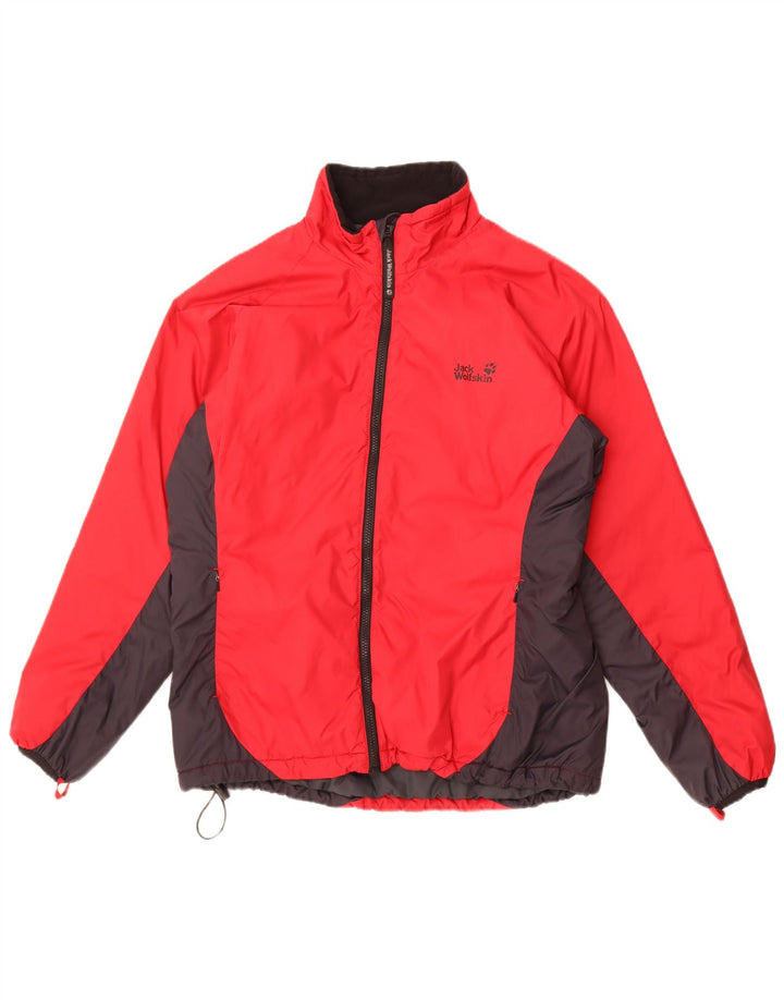 Jack Wolfskin Chaqueta cortavientos para mujer Reino Unido 40/16 Grande Rojo Colorblock