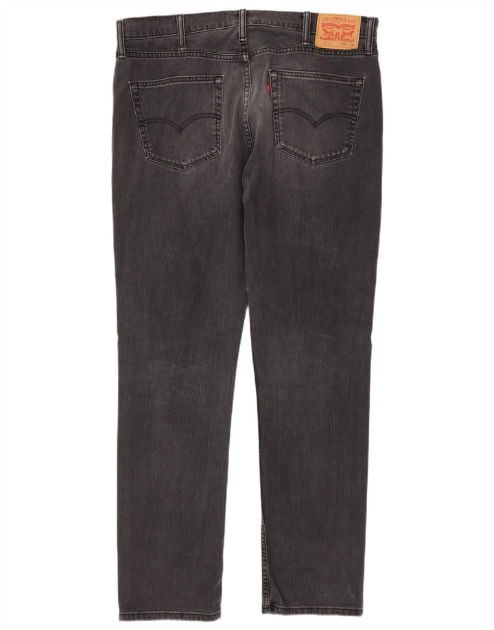 Levi's Hombre 511 Slim Jeans W38 L34 Algodón Negro