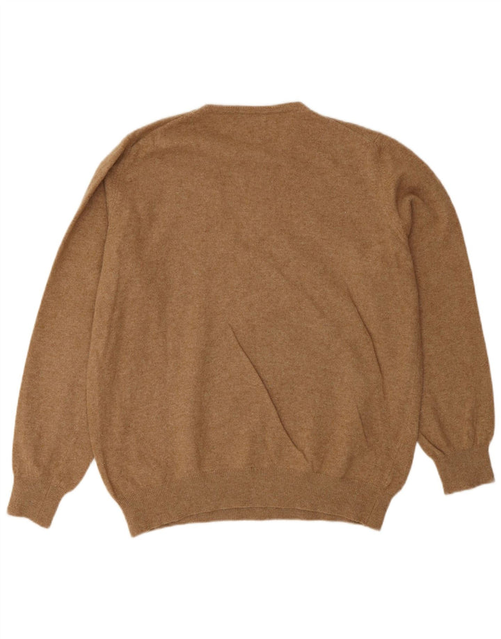 Benetton Jersey De Cuello Redondo Marrón Medio