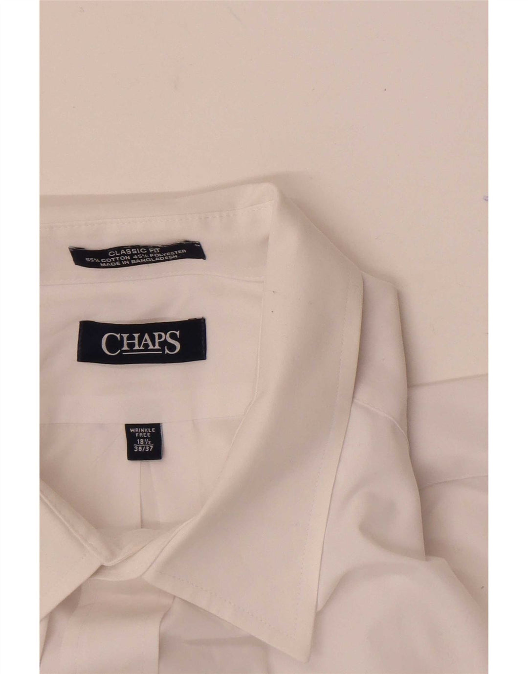 Chaps Camisa de ajuste clásico para hombre talla 18 1/2 2XL algodón blanco