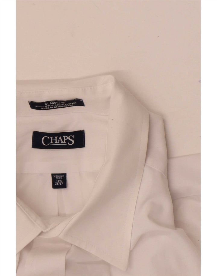 Chaps Camisa de ajuste clásico para hombre talla 18 1/2 2XL algodón blanco