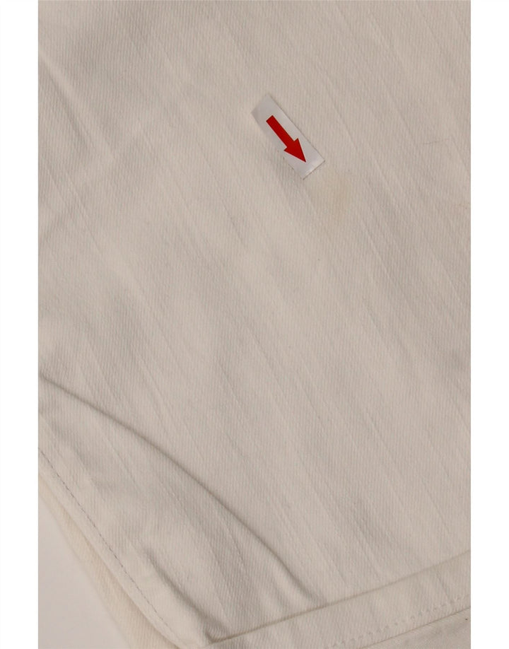 LEVI'S Jeans Capri 515 para Mujer US 14 Grande W36 L20 Algodón Blanco