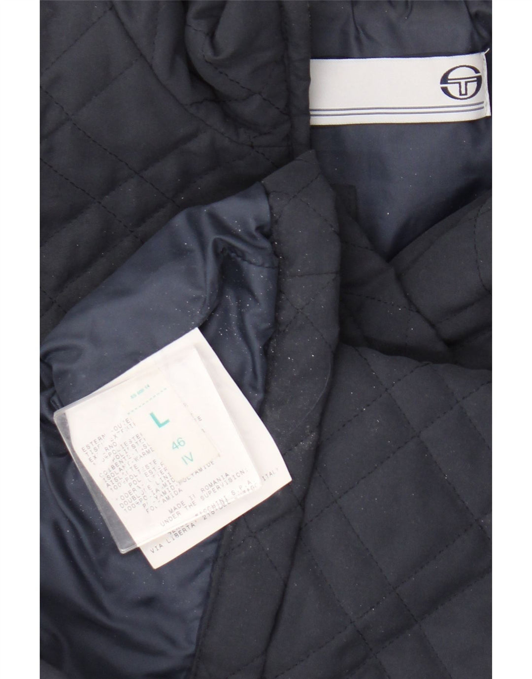 Sergio Tacchini Chaleco acolchado para mujer UK 46 Grande Poliéster azul marino