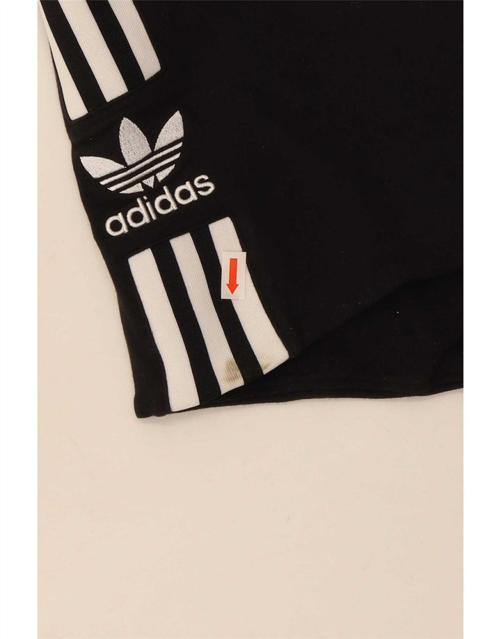 Adidas Top corto sin tirantes para mujer Reino Unido 12 Algodón negro mediano
