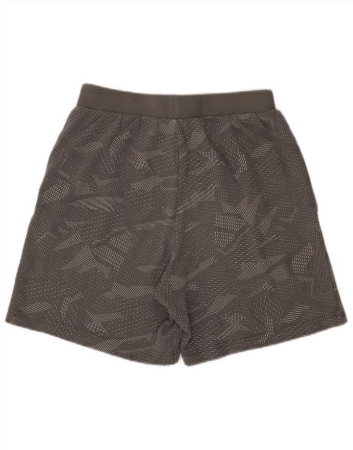 Pantalones cortos deportivos Adidas para hombre de algodón geométrico gris medio
