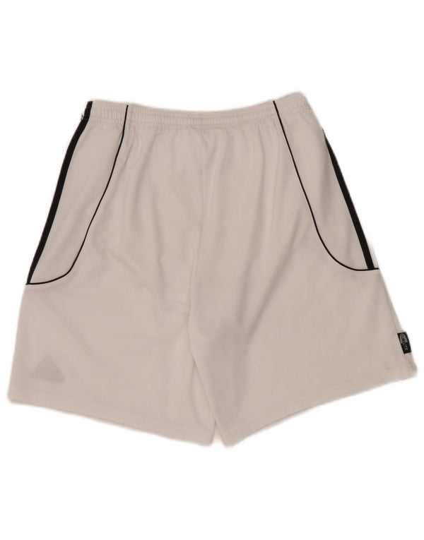 Adidas Mens Climalite Sport Shorts Medio Blanco Poliéster