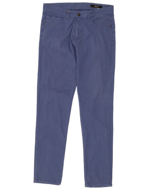 Liu Jo Pantalones de pana ajustados para hombre IT 48 Medium W32 L32 Algodón azul