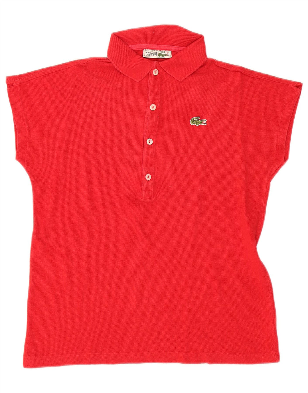 Polo LACOSTE para mujer talla 38 Algodón rojo mediano