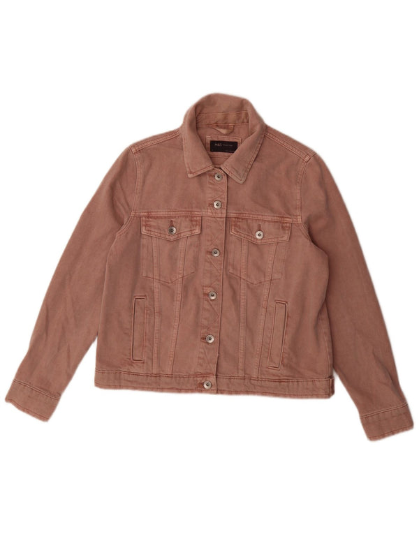 Marks & Spencer Chaqueta vaquera para mujer UK 12 Algodón rosa medio
