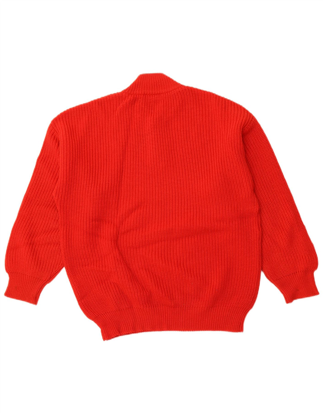 PANCARI Jersey de cuello con botones para hombre IT 48 Lana virgen roja mediana