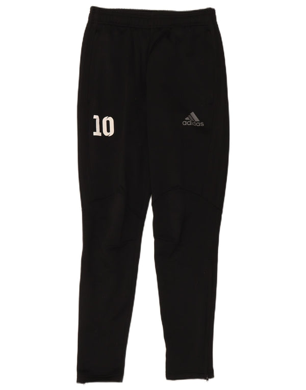 Adidas Mens Graphic Tracksuit Trousers XS Black Polyester