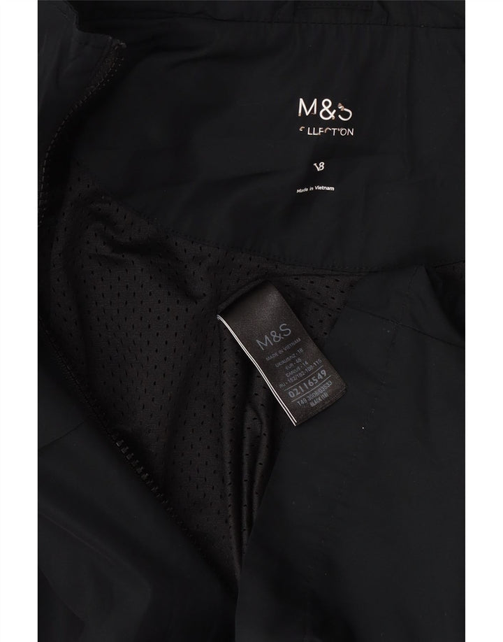 Marks & Spencer Chaqueta impermeable extragrande con capucha para mujer UK 40 XL Azul marino