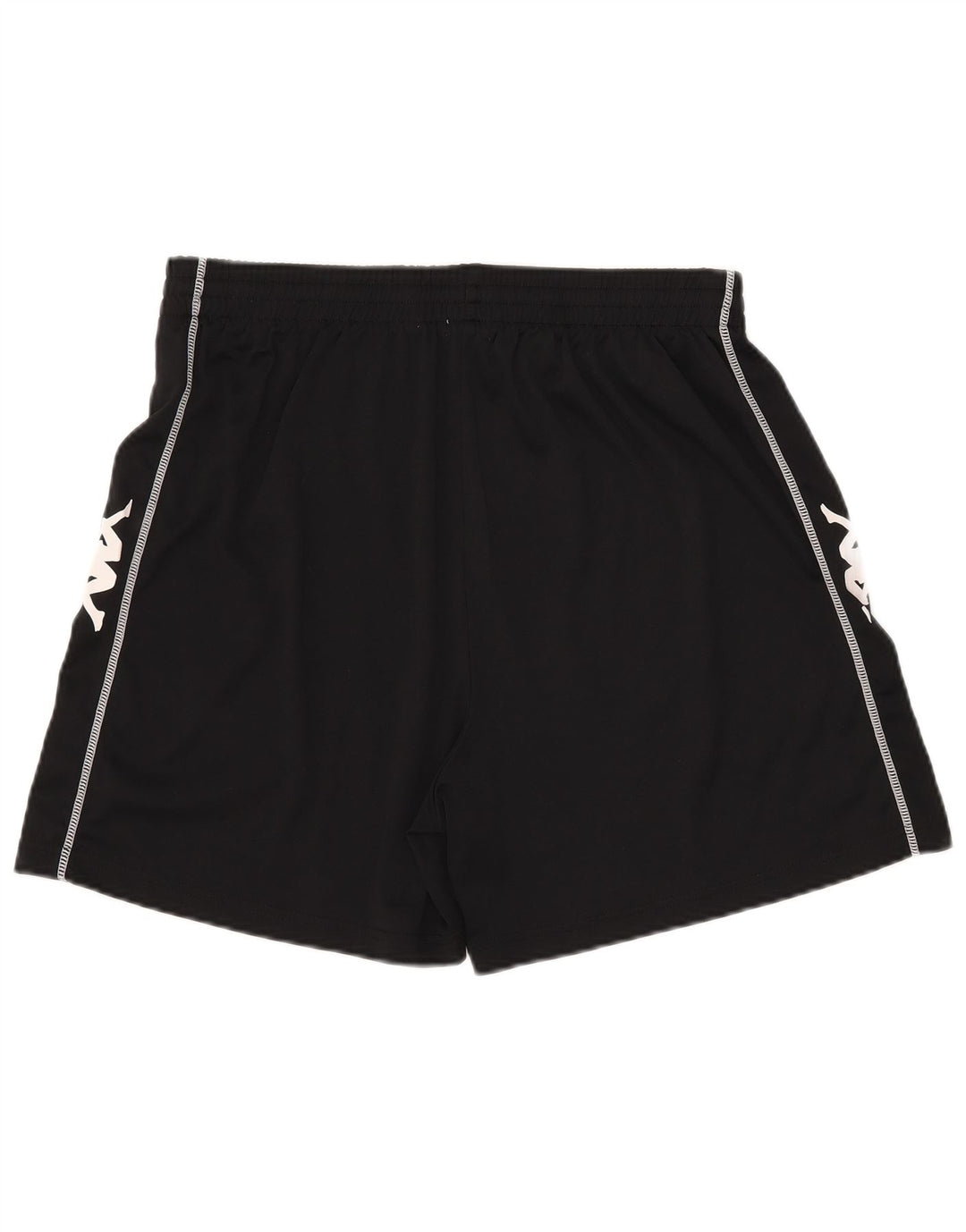 Kappa Pantalones cortos deportivos gráficos para hombre 2XL Poliéster negro