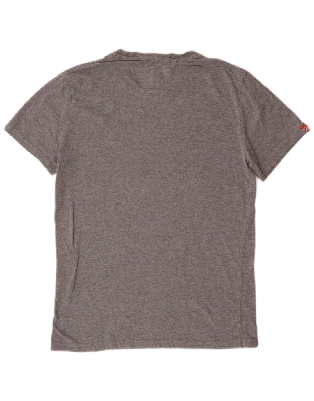 Superdry Camiseta Gráfica Para Hombre Top Poliéster Gris Medio