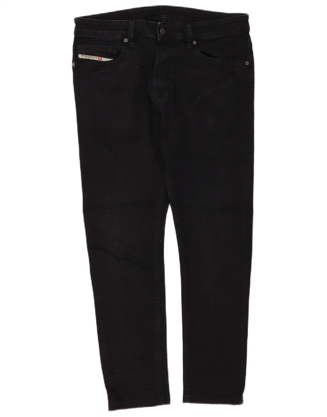 Diesel Vaqueros ajustados para hombre W31 L29 Algodón negro