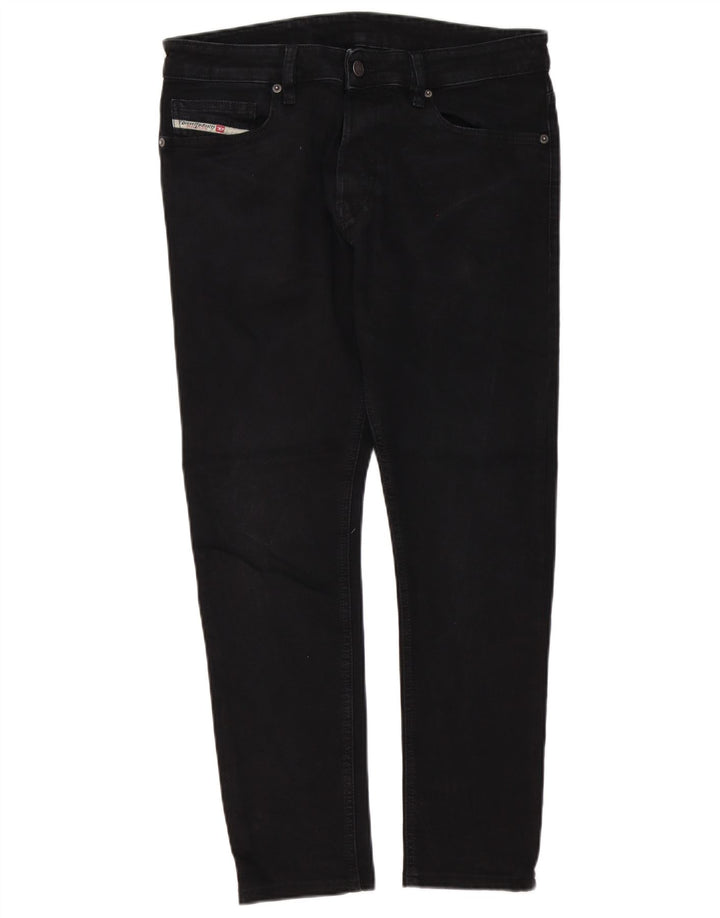 Diesel Vaqueros ajustados para hombre W31 L29 Algodón negro