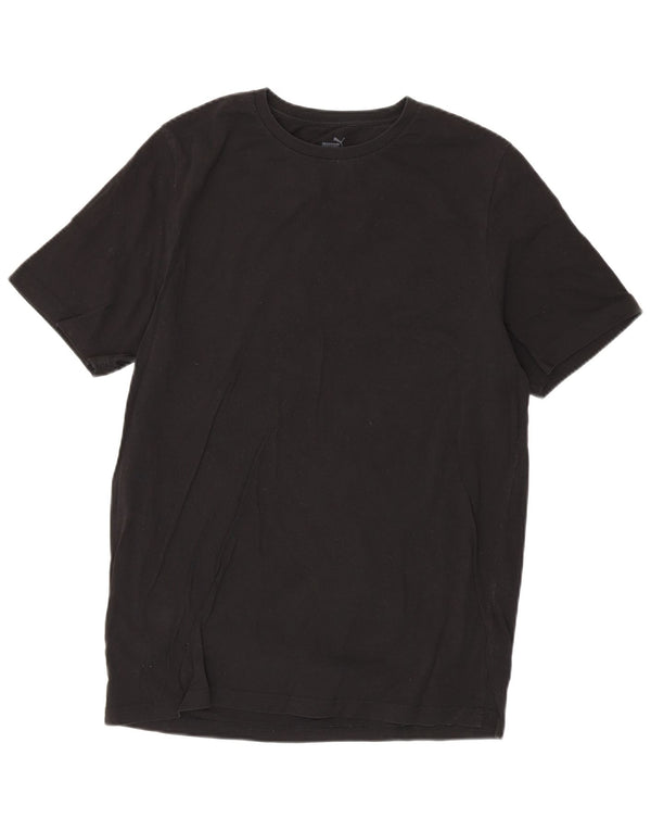 Puma - Camiseta para hombre, talla grande, algodón negro