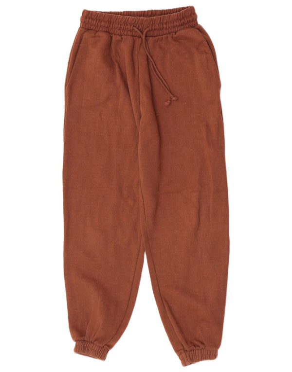 Zara Mujer Pantalón Chándal Joggers UK 42 Marrón Medio Poliéster