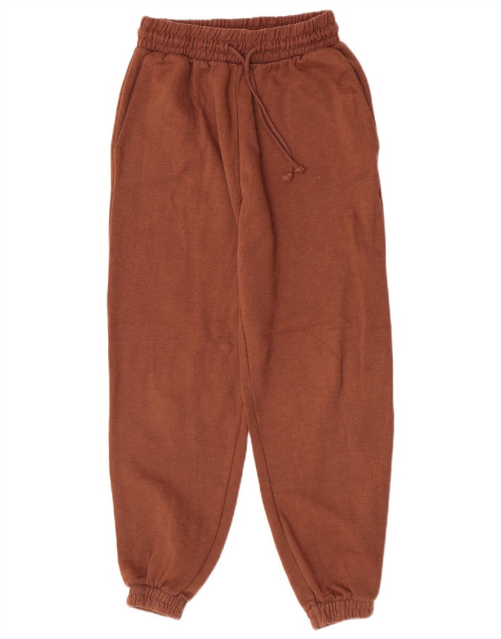 Zara Mujer Pantalón Chándal Joggers UK 42 Marrón Medio Poliéster