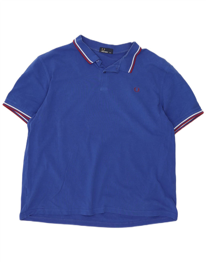 Polo Fred Perry Hombre 3XL Algodón A Rayas Azul