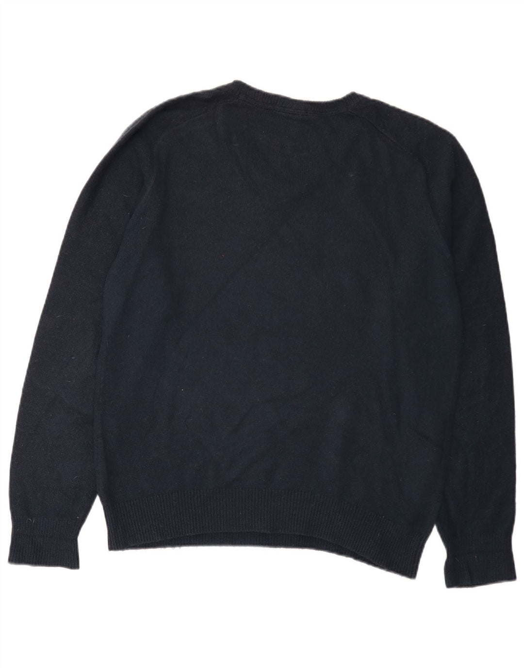 Timberland Suéter tipo jersey con cuello en V y ajuste regular para hombre pequeño azul marino